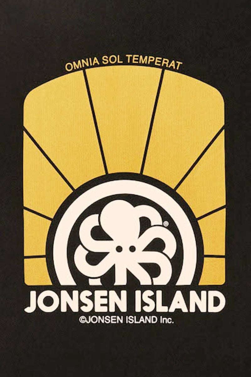 JONSEN ISLAND T-SHIRT CLASSIC OMNIA SOL Black fade out