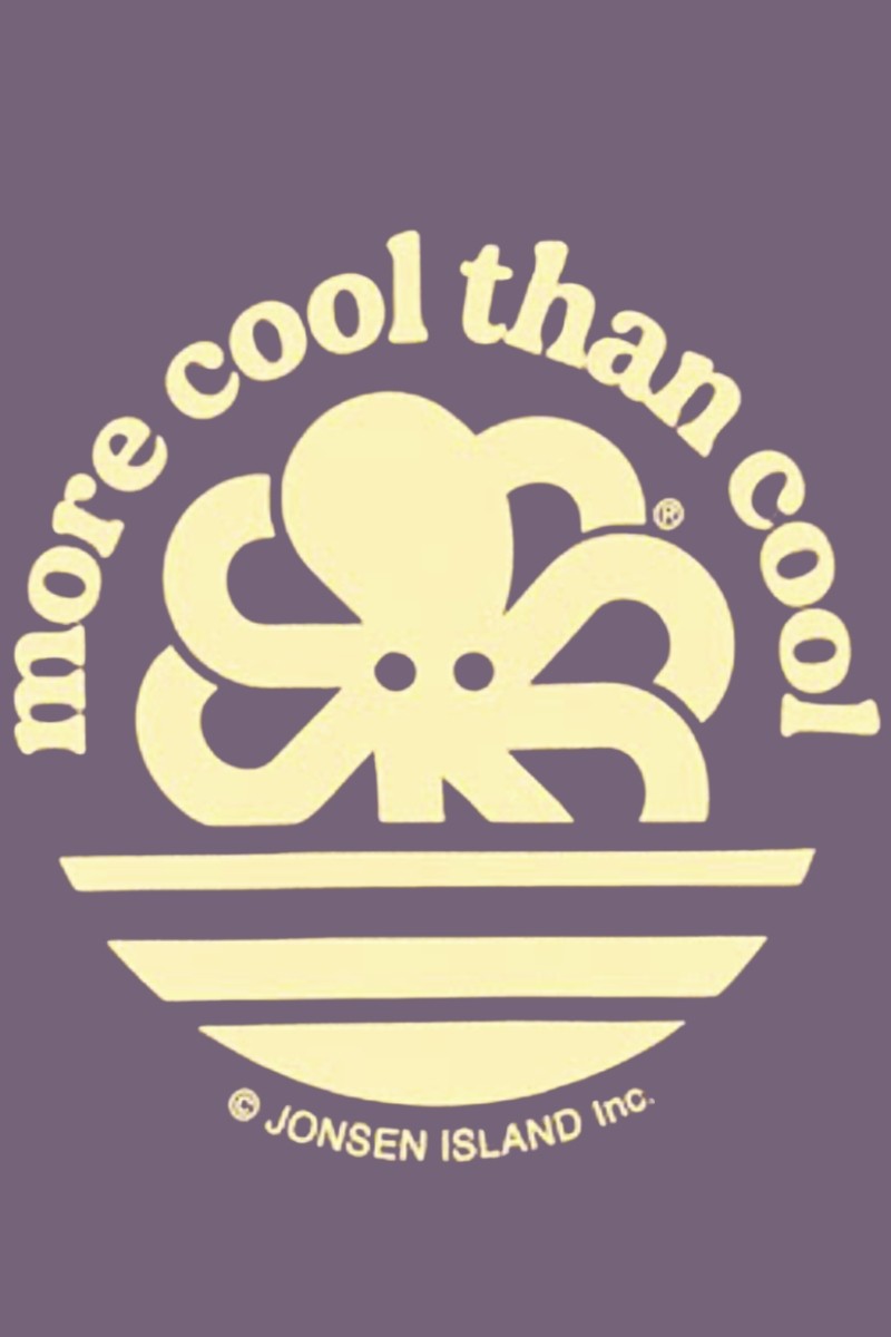 JONSEN ISLAND T-SHIRT CLASSIC MORE COOL Grape fade out