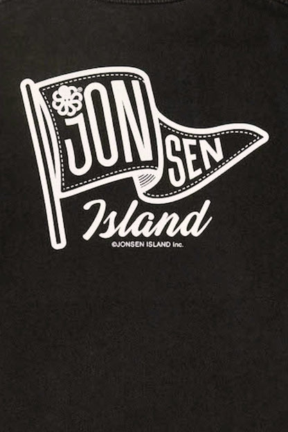 JONSEN ISLAND T-SHIRT CLASSIC FLAG Black fade out