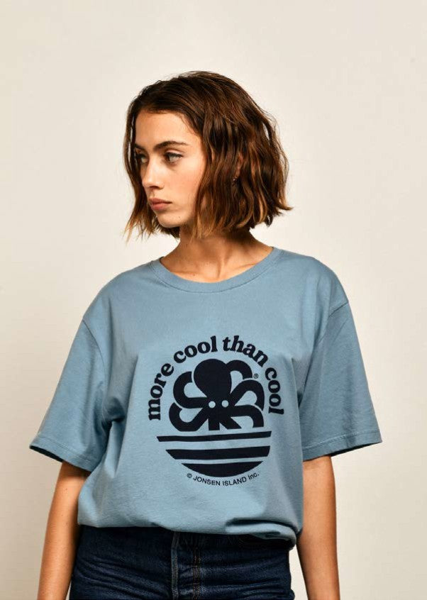 JONSEN ISLAND T-SHIRT CLASSIC MORE COOL Adriatic blue