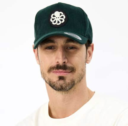 JONSEN ISLAND CASQUETTE TRUCKER CORDUROY Rain forest