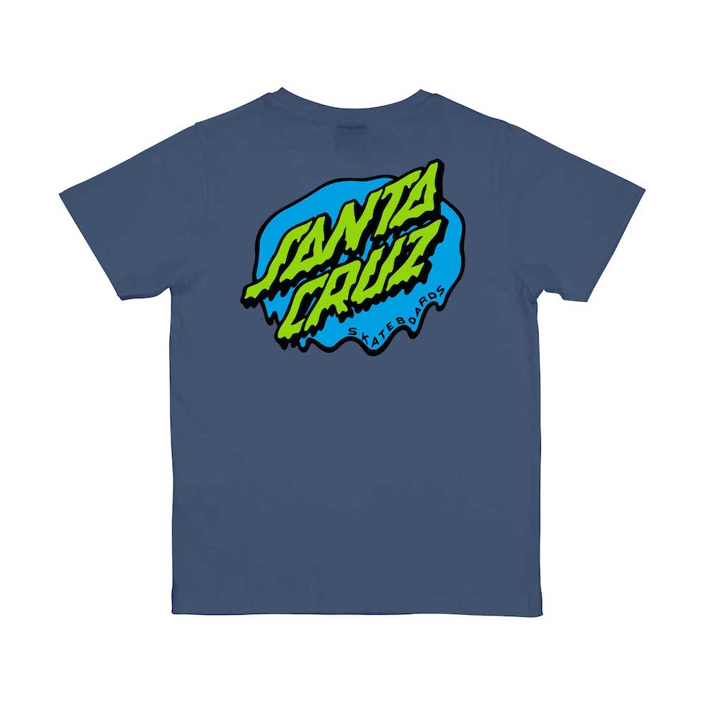 SANTA CRUZ ENFANT TEE SHIRT SLIME DOT Heritage Blue