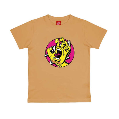 SANTA CRUZ ENFANT TEE SHIRT HAND DOT FRONT Wheat