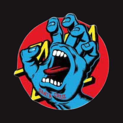 SANTA CRUZ ENFANT TEE SHIRT HAND DOT FRONT Black