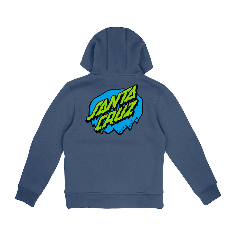 SANTA CRUZ ENFANT HOODIE SLIME DOT Heritage Blue