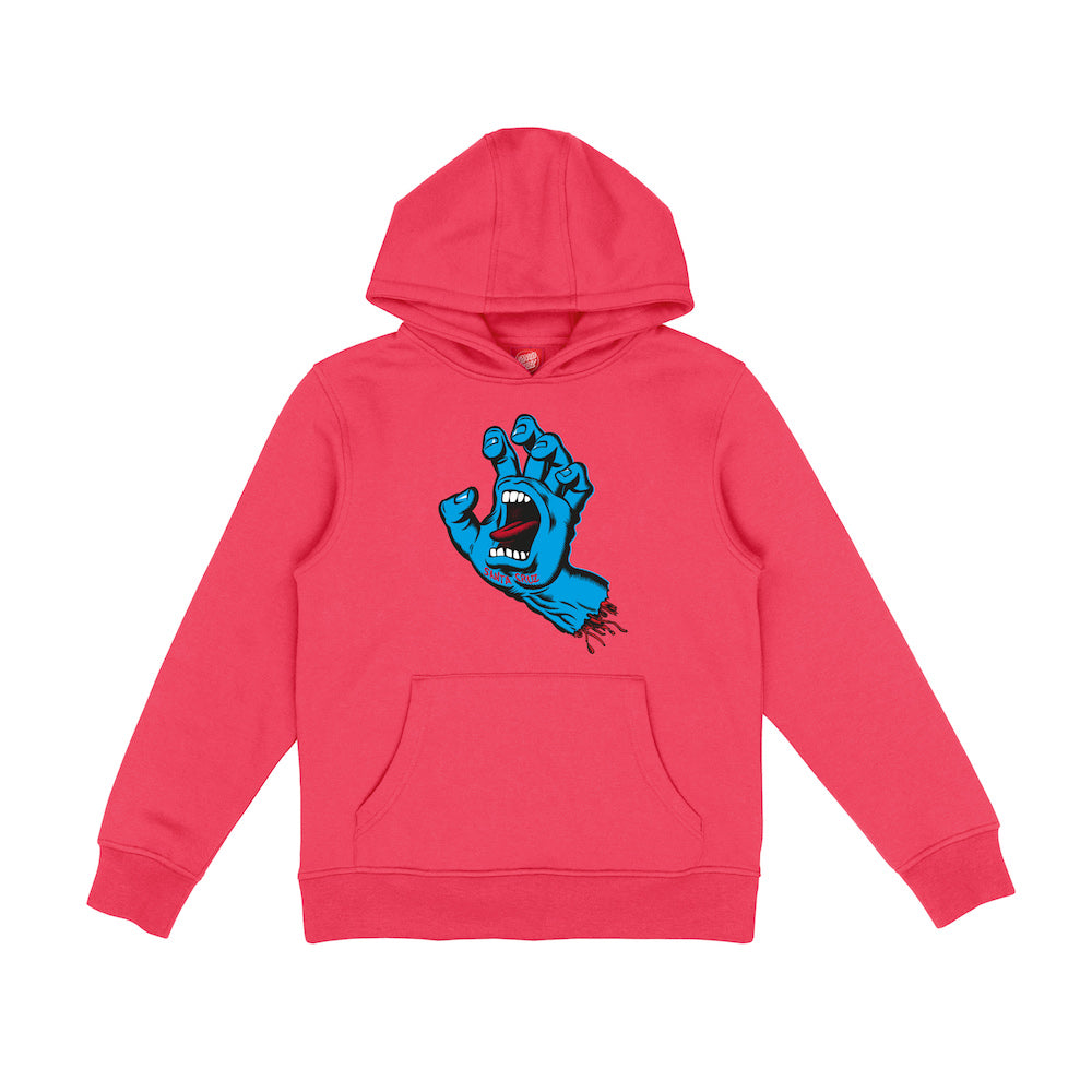 SANTA CRUZ ENFANT HOODIE SCREAMING HAND Bright Red