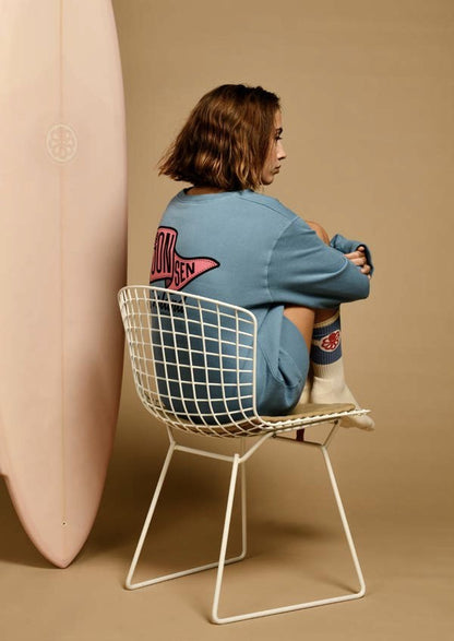 JONSEN ISLAND SWEATSHIRT CLASSIC GUSTAVO FLAG COLOR Adriatic blue