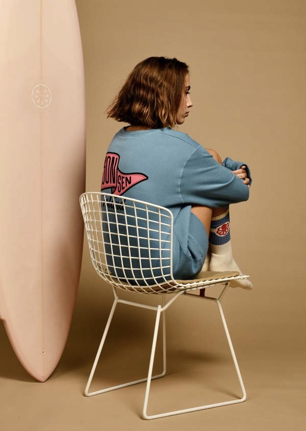 JONSEN ISLAND SWEATSHIRT CLASSIC GUSTAVO FLAG COLOR Adriatic blue