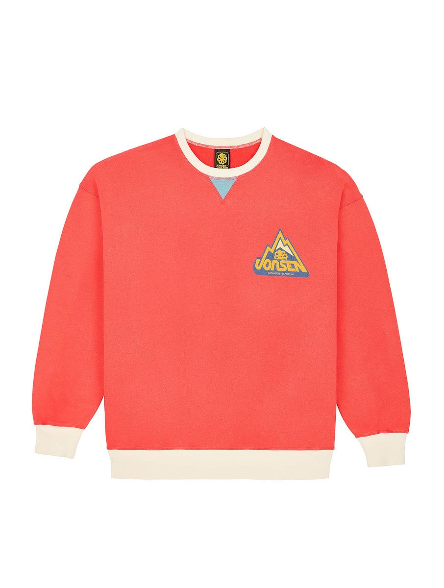 JONSEN ISLAND SWEATSHIRT CONFORT GUSTAVO BIG ROCK Red fade out
