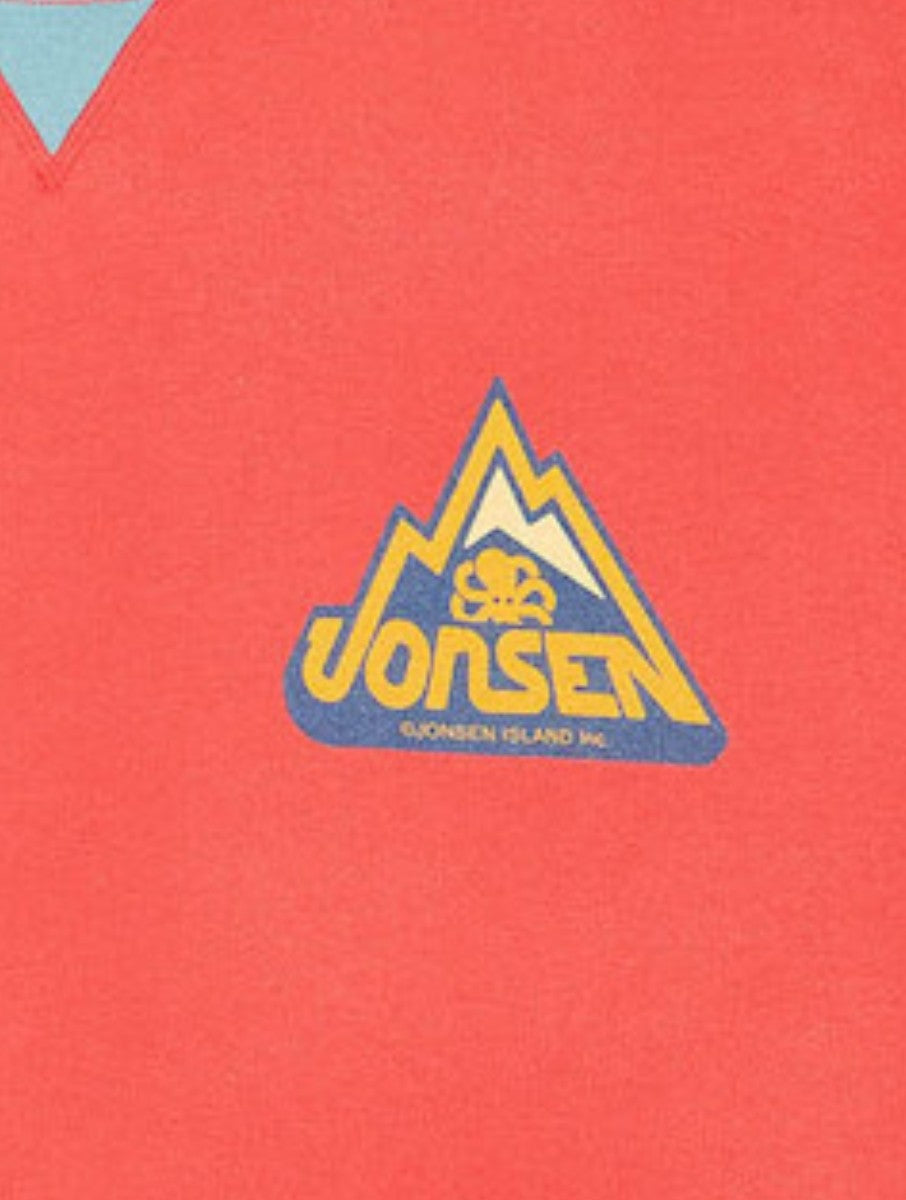 JONSEN ISLAND SWEATSHIRT CONFORT GUSTAVO BIG ROCK Red fade out