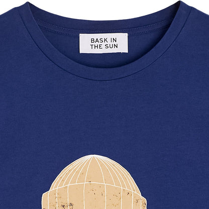 BASK IN THE SUN TEE SHIRT SMOKING PIPE abyss