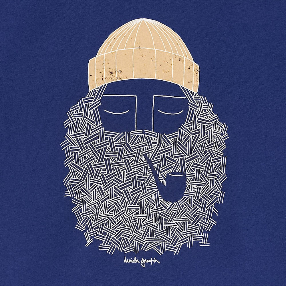 BASK IN THE SUN TEE SHIRT SMOKING PIPE abyss