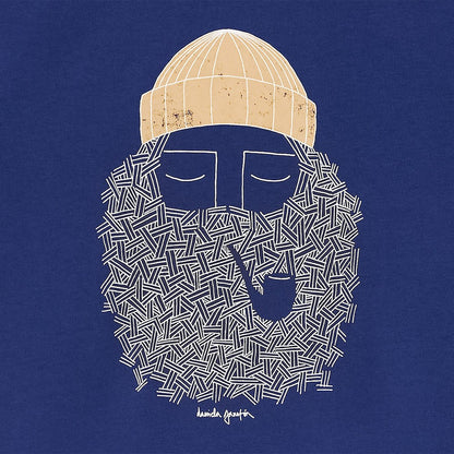 BASK IN THE SUN TEE SHIRT SMOKING PIPE abyss