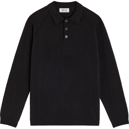 BASK IN THE SUN PULL POLO AUSTIN black