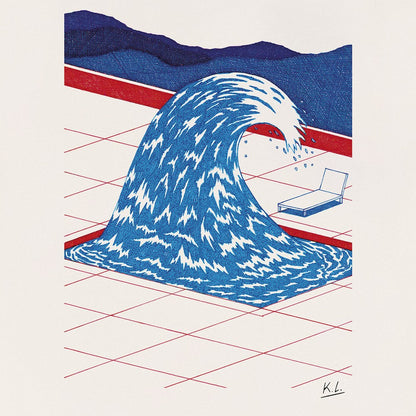 BASK IN THE SUN TEE SHIRT POOL natural