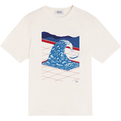 BASK IN THE SUN TEE SHIRT POOL natural