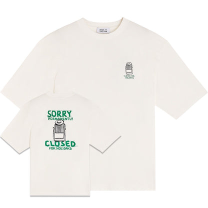 BASK IN THE SUN TEE SHIRT CLOSED natural