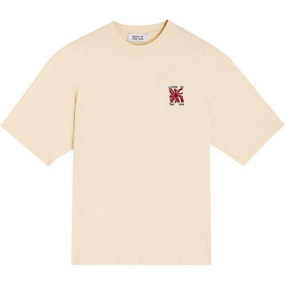 BASK IN THE SUN TEE SHIRT LISTEN cream