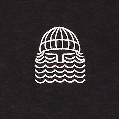 BASK IN THE SUN TEE SHIRT MINI TO THE SEA black