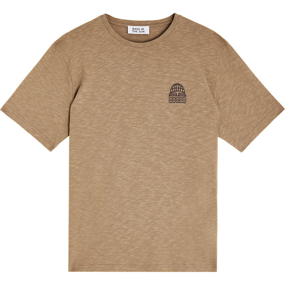 BASK IN THE SUN TEE SHIRT MINI TO THE SEA taupe