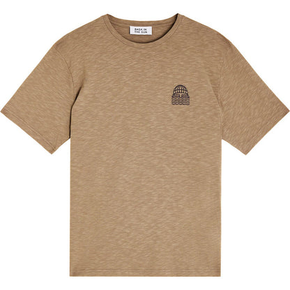 BASK IN THE SUN TEE SHIRT MINI TO THE SEA taupe