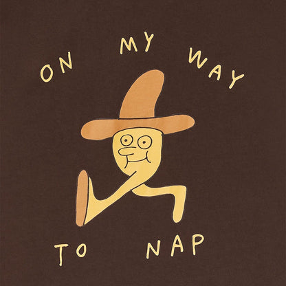 BASK IN THE SUN TEE SHIRT NAP chocolate