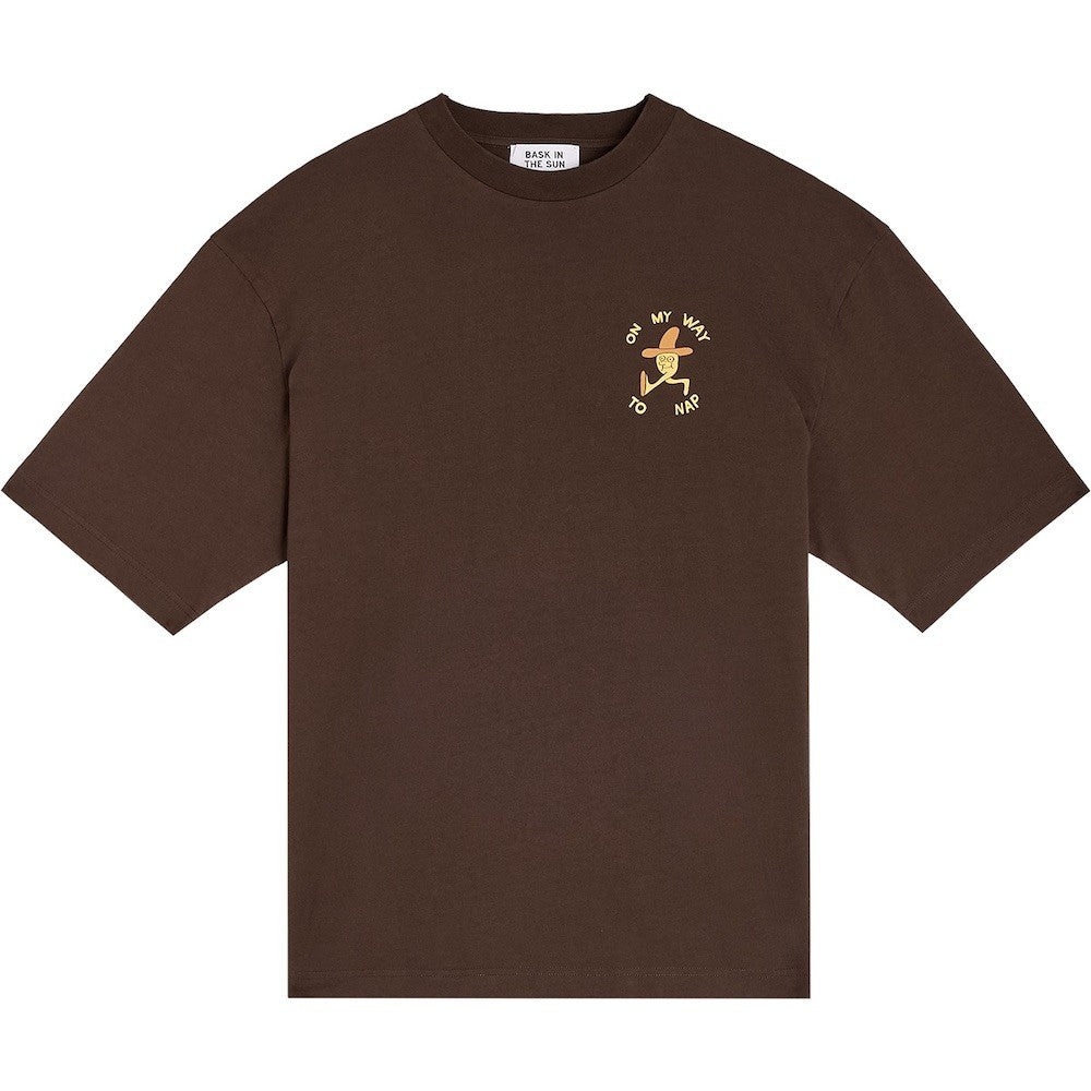 BASK IN THE SUN TEE SHIRT NAP chocolate