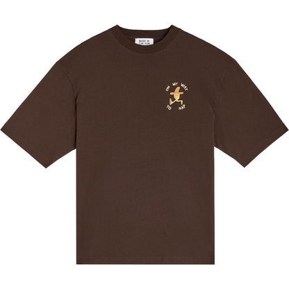 BASK IN THE SUN TEE SHIRT NAP chocolate