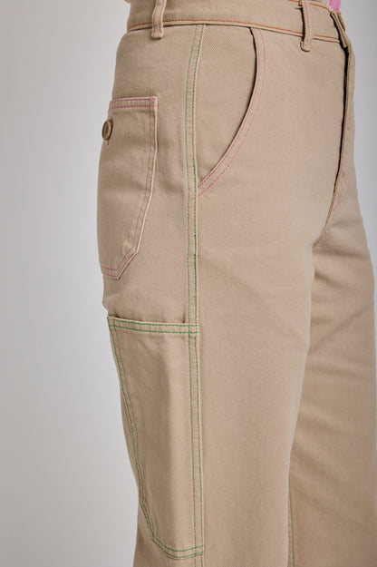 GRAINE PANTALON PIGMENT taupe