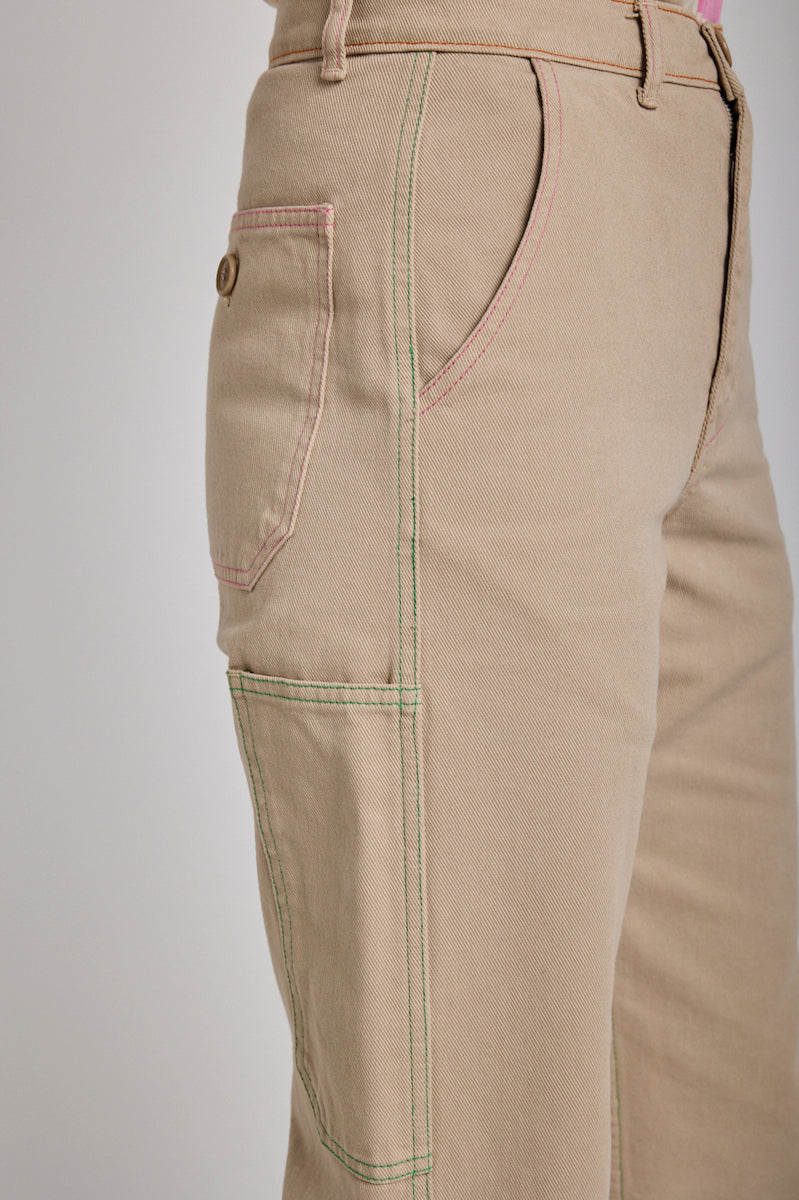 GRAINE PANTALON PIGMENT taupe