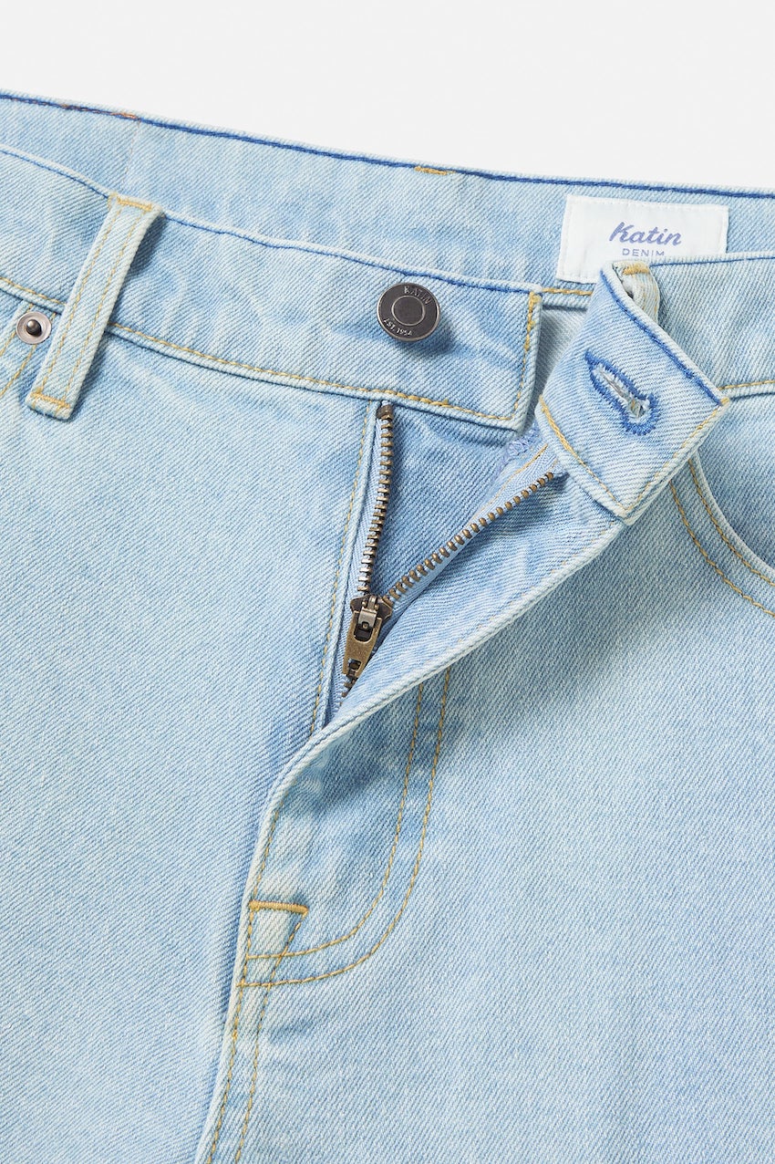 BERMUDA BAGGY JEAN GEORGES 64 Light indigo