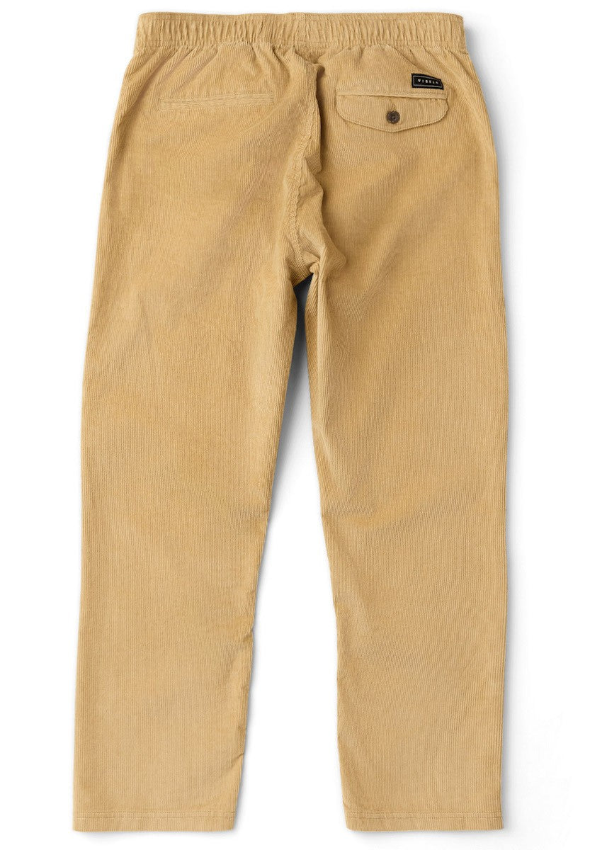 VISSLA PANTALON NO SEE UMS CORD ECO ELASTIC Beige
