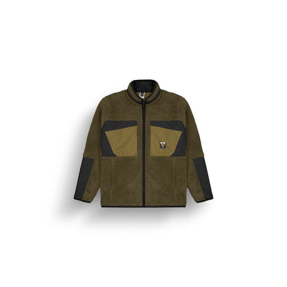 PICTURE SWEAT SHERPA PMBTON ZIP FLEECE Tobacco Black