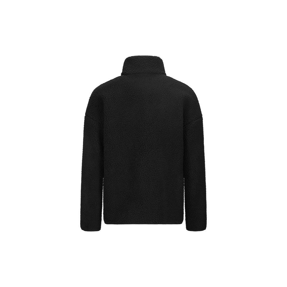 PICTURE SWEAT SHERPA HAFDALS EMB ZIP FLEECE Black