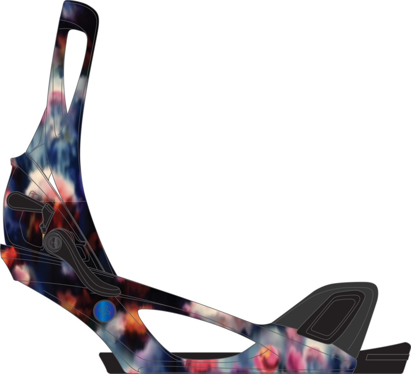 BURTON FIXATIONS SNOW FEMME STEP ON RE:FLEX Floral Blur