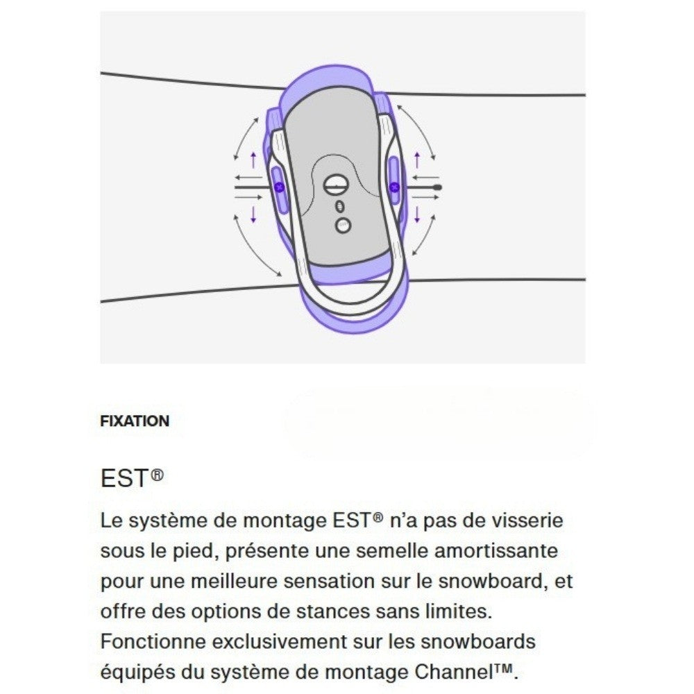 BURTON FIXATIONS STEP ON CARTEL X EST Black