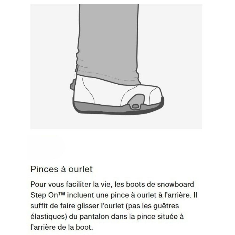 BURTON BOOTS SNOW HIGHSHOT STEP ON Gray Cloud