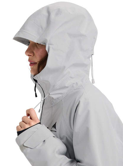 BURTON VESTE NEIGE FEMME RESERVE GORE-TEX 2L INSULATED JACKET Gray Cloud
