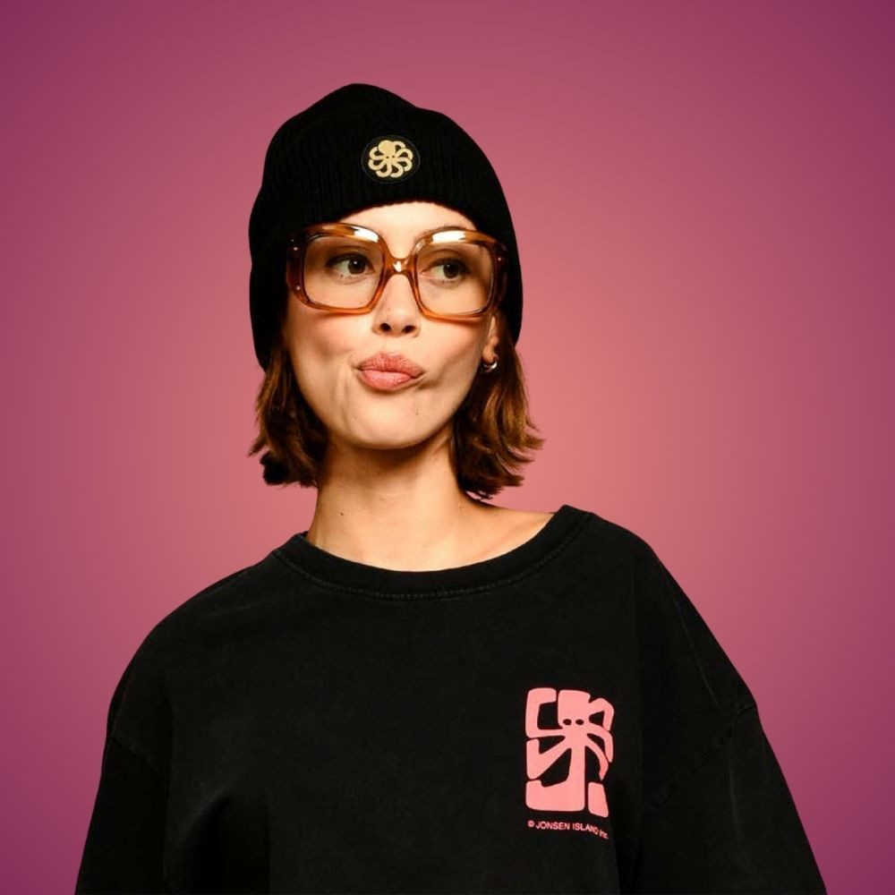 JONSEN ISLAND BONNET LAINE Black