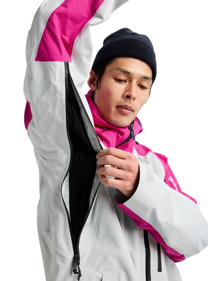 BURTON AK VESTE NEIGE CYCLIC GORE TEX 2L JACKET Very Berry/Gray Cloud