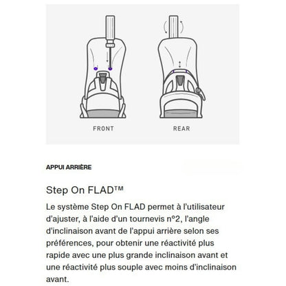 BURTON FIXATIONS SNOW STEP ON GENESIS Black