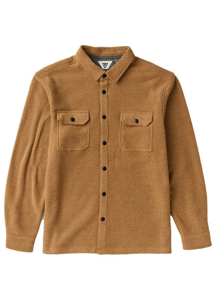 VISSLA CHEMISE LOOPER TERRY ECO LS Marron