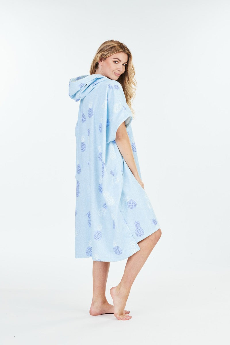 AFTER PONCHO PINEAPPLE blue