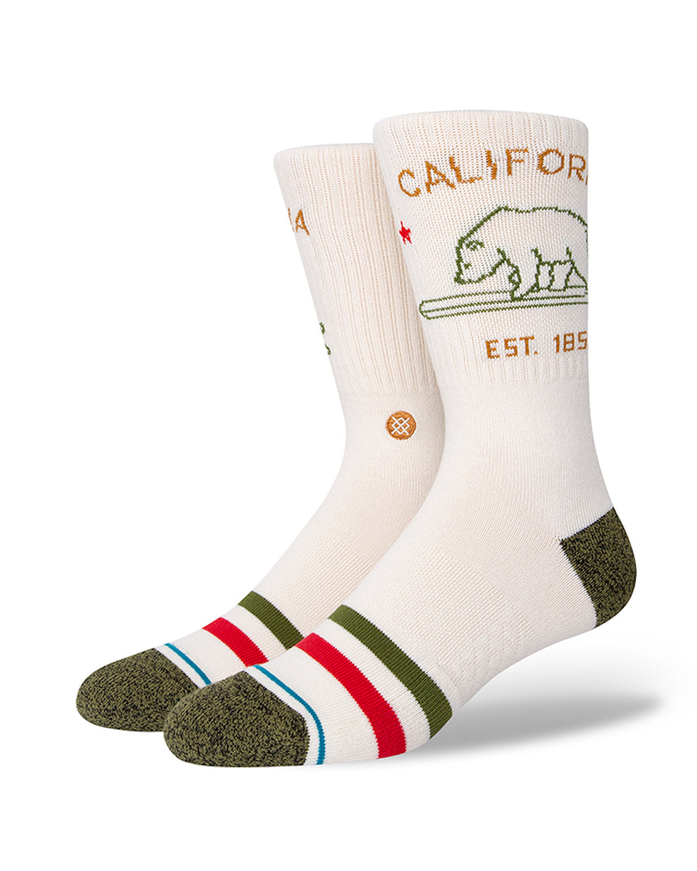 STANCE CHAUSSETTES CALIFORNIA REPUBLIC 2 offwhite