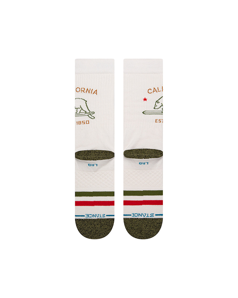 STANCE CHAUSSETTES CALIFORNIA REPUBLIC 2 offwhite