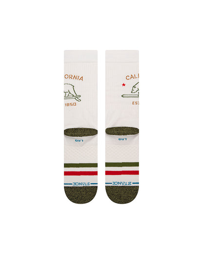 STANCE CHAUSSETTES CALIFORNIA REPUBLIC 2 offwhite