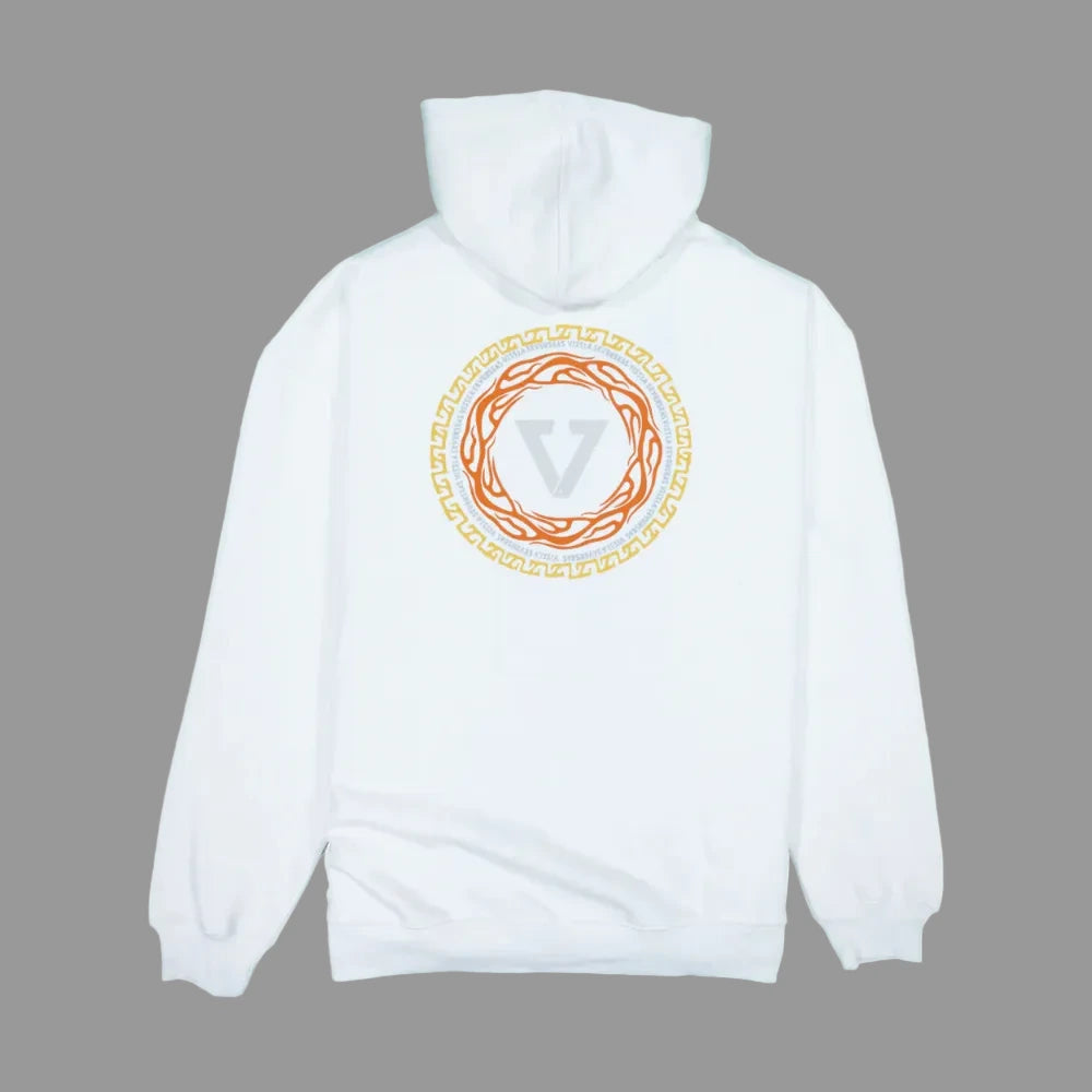 VISSLA SWEAT 90's VIBES HOODIE FLEECE Vintage white