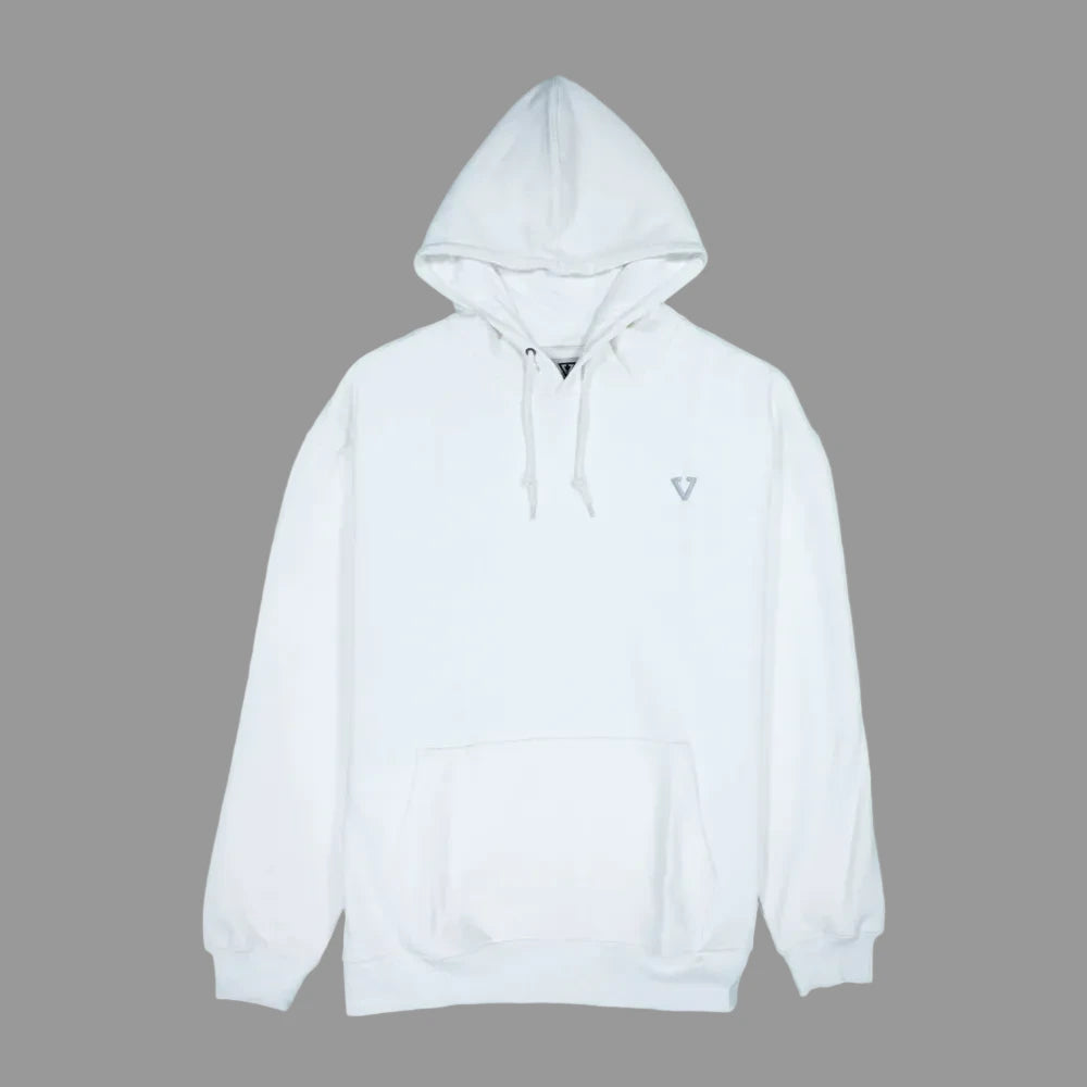 VISSLA SWEAT 90's VIBES HOODIE FLEECE Vintage white
