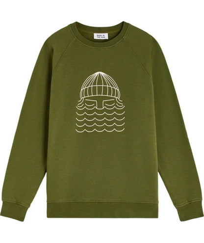 BASK IN THE SUN SWEAT TO THE SEA Olive