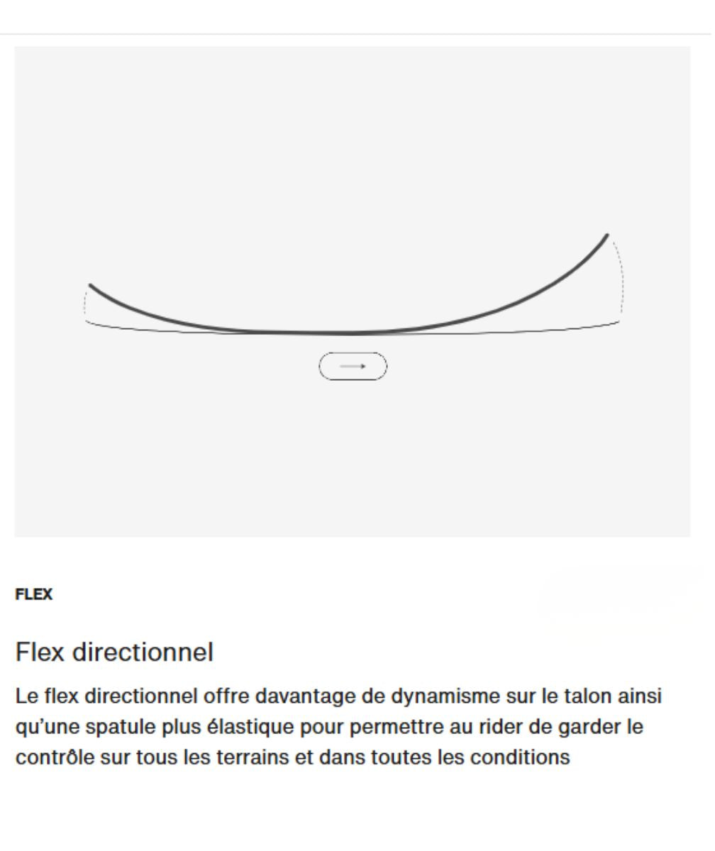 schéma flex directionnel snowboard Burton Counterbalance